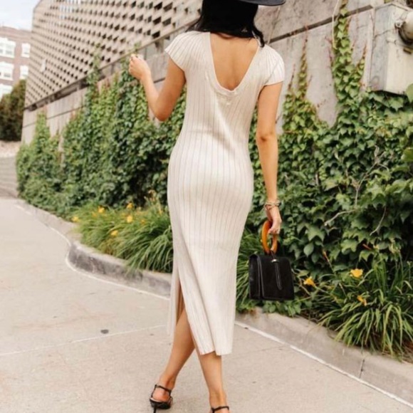 Champagne Bohme Fitted Dress - Picture 4 of 5